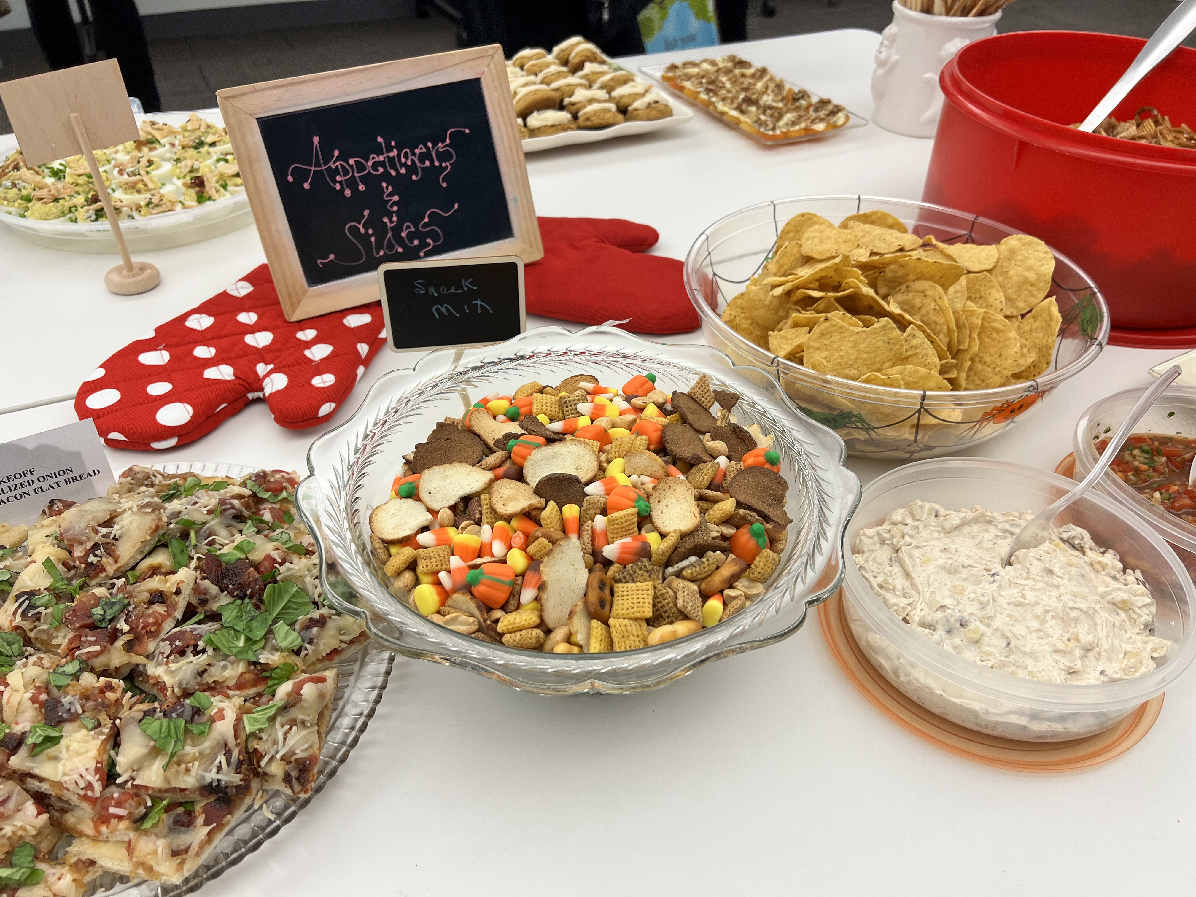 A spread of appetizers and snacks