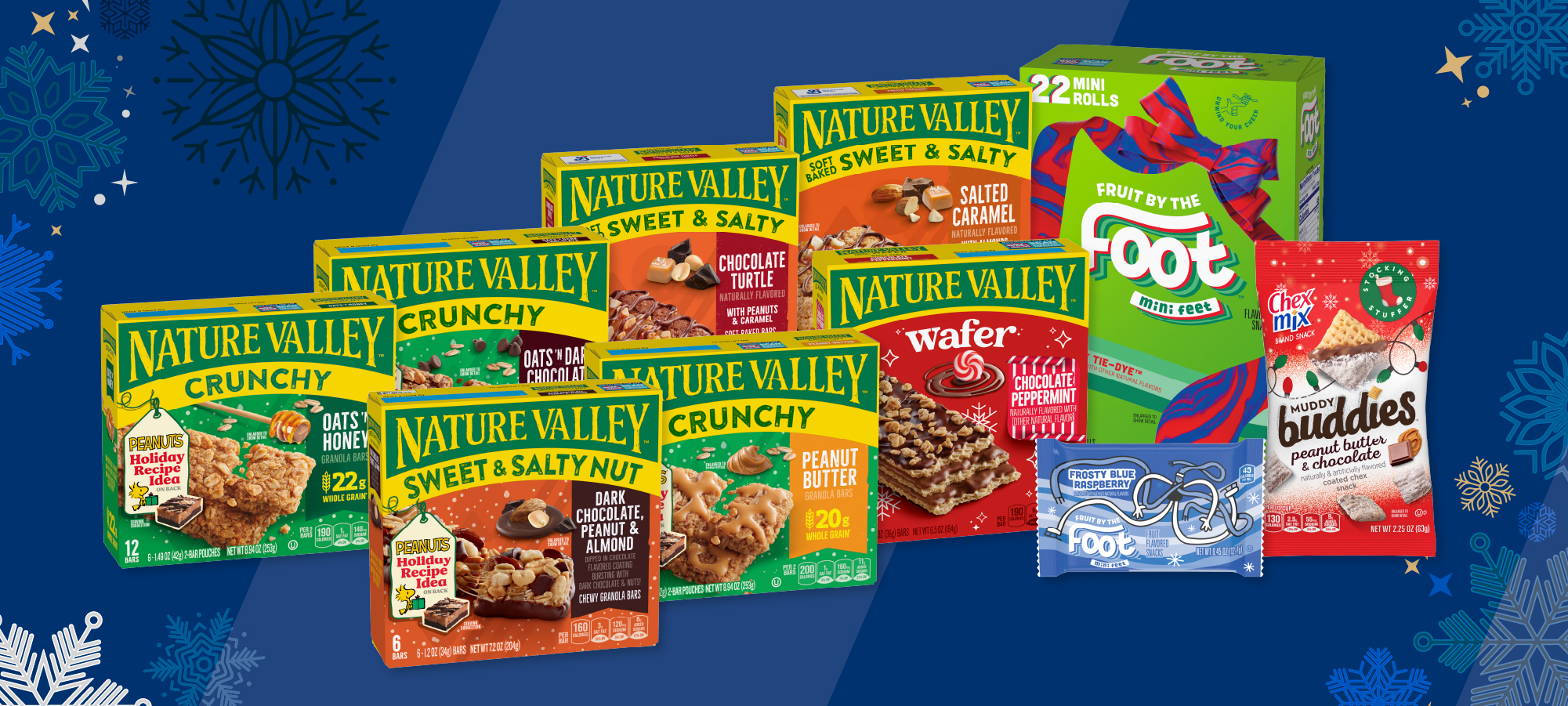 A collection of General Mills products